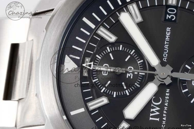 MIROTIME 0205 EasyCare Aquatimer Chrono SS V6SF 1:1 Best Edition Gray Dial on SS Bracelet A 7035